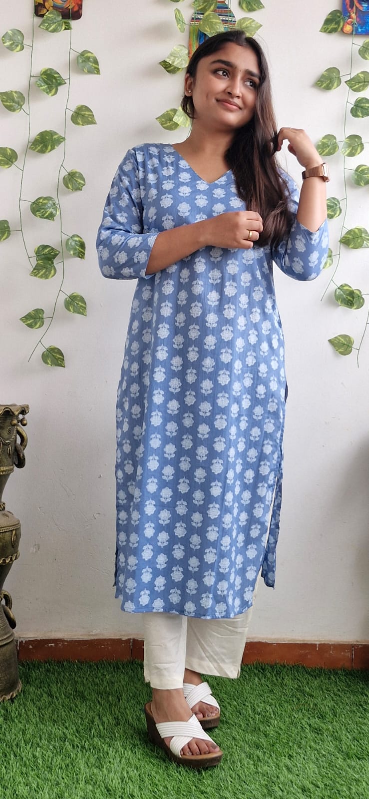 Grey jaipuri floral