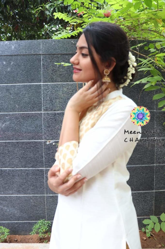 Off White & Golden Kurta Kurtas