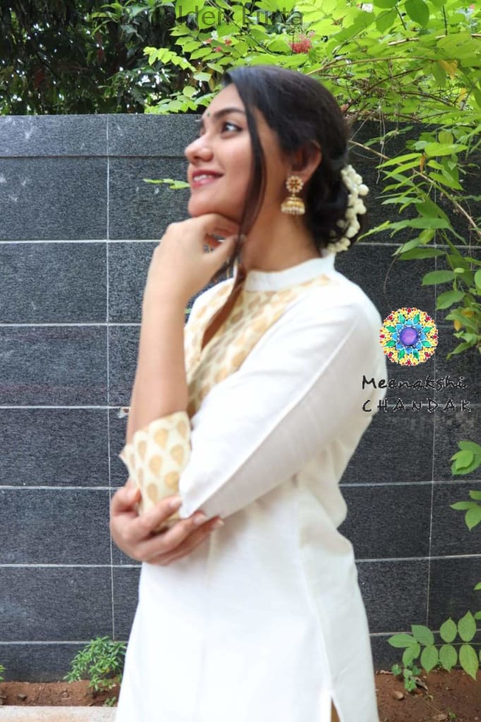 Off White & Golden Kurta Kurtas