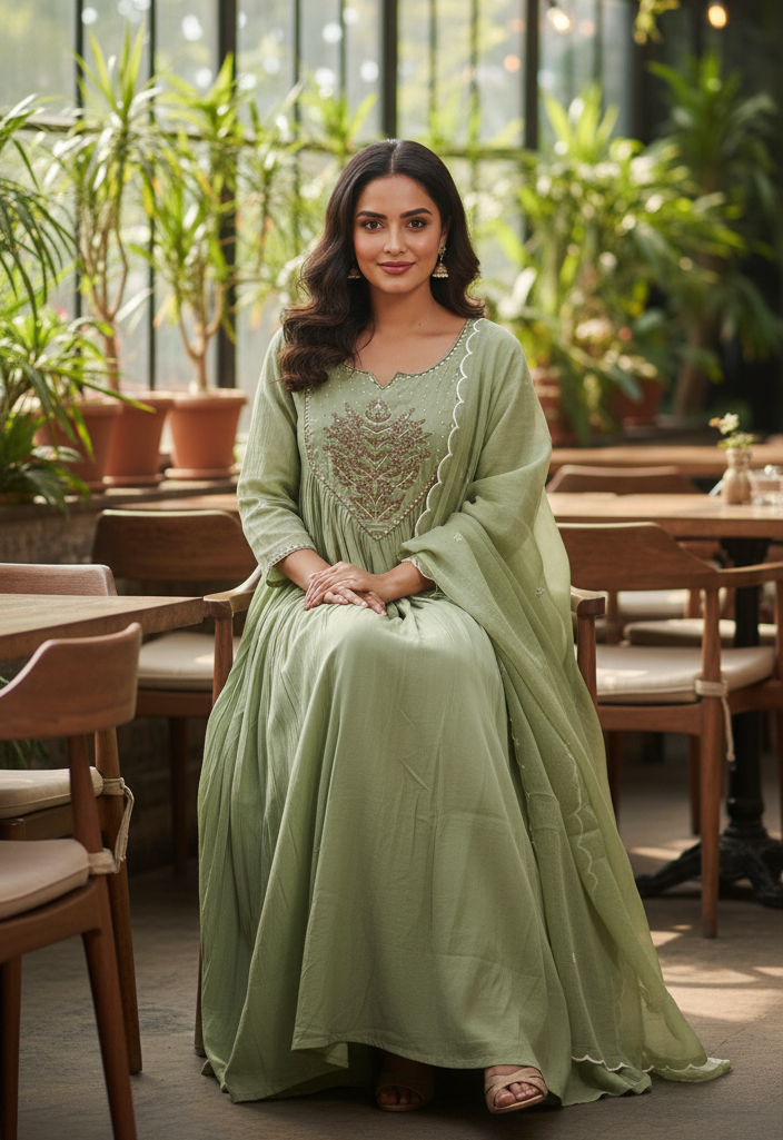 The Pastel story of Mul Chanderi - LGreen