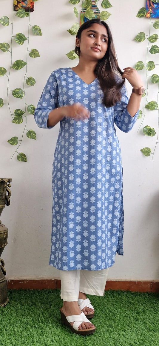 Grey jaipuri floral