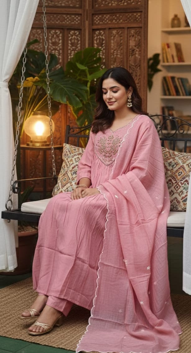 The Pastel story of Mul Chanderi - Lpink