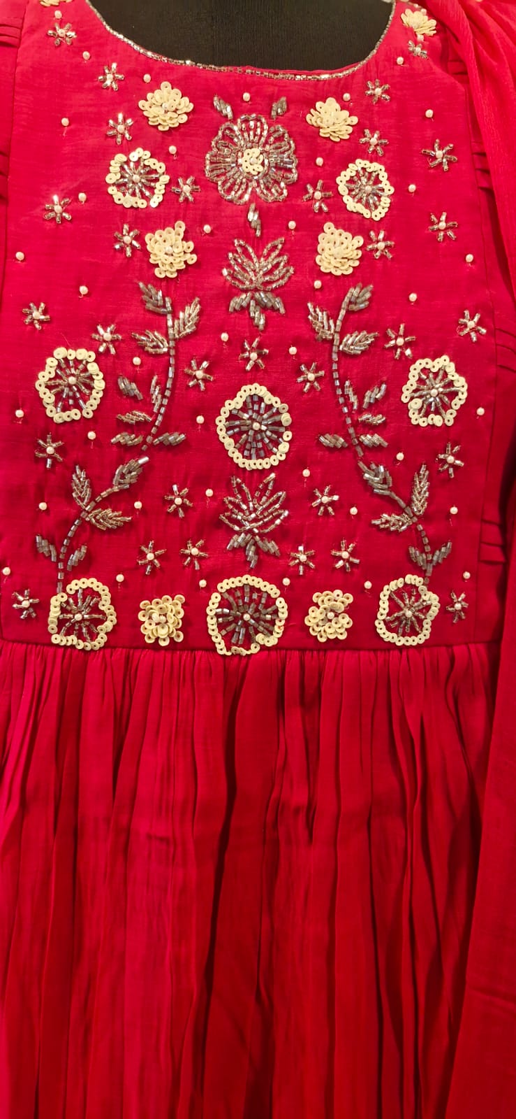 The Bright story of Mul Chanderi - Hot Pink